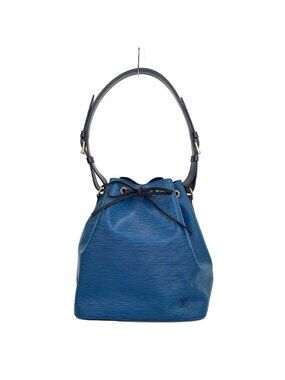 Louis Vuitton Epi Leather Petit Noe Shoulder Bag Blue Black